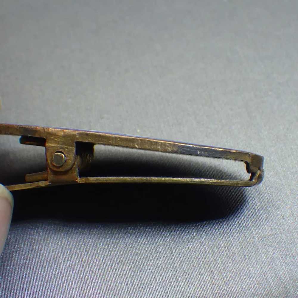 Antique Cloisonne' Enamel Bodice Clip, Secure Vic… - image 3