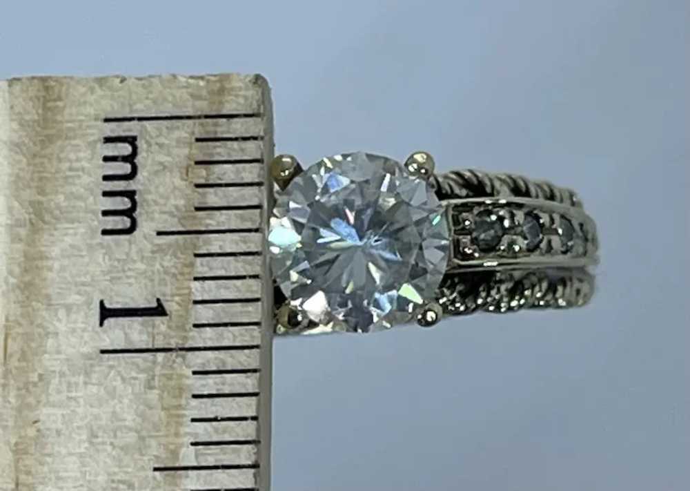 14k Moissanite & Diamonds Hand Crafted Ring,, fre… - image 2
