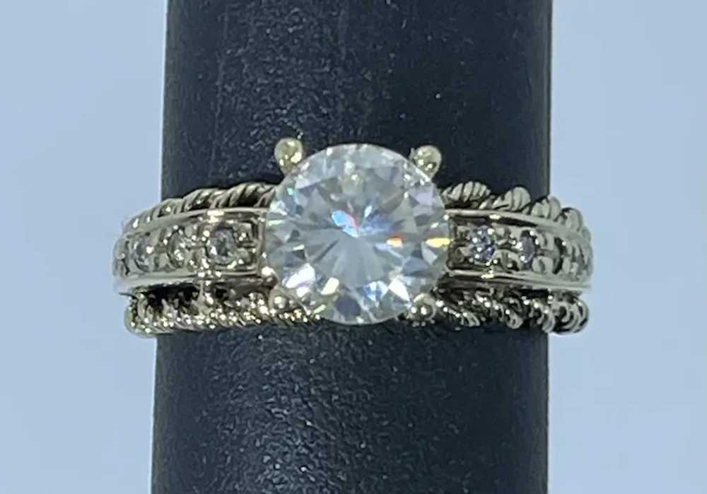 14k Moissanite & Diamonds Hand Crafted Ring,, fre… - image 7