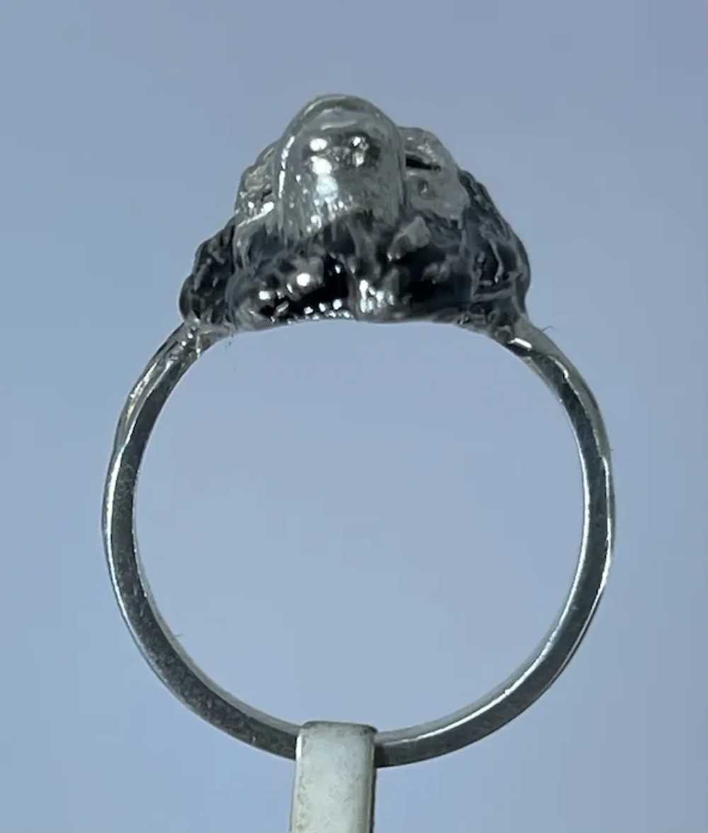 14k Monkey Blue Diamonds Ring, free resize - image 5