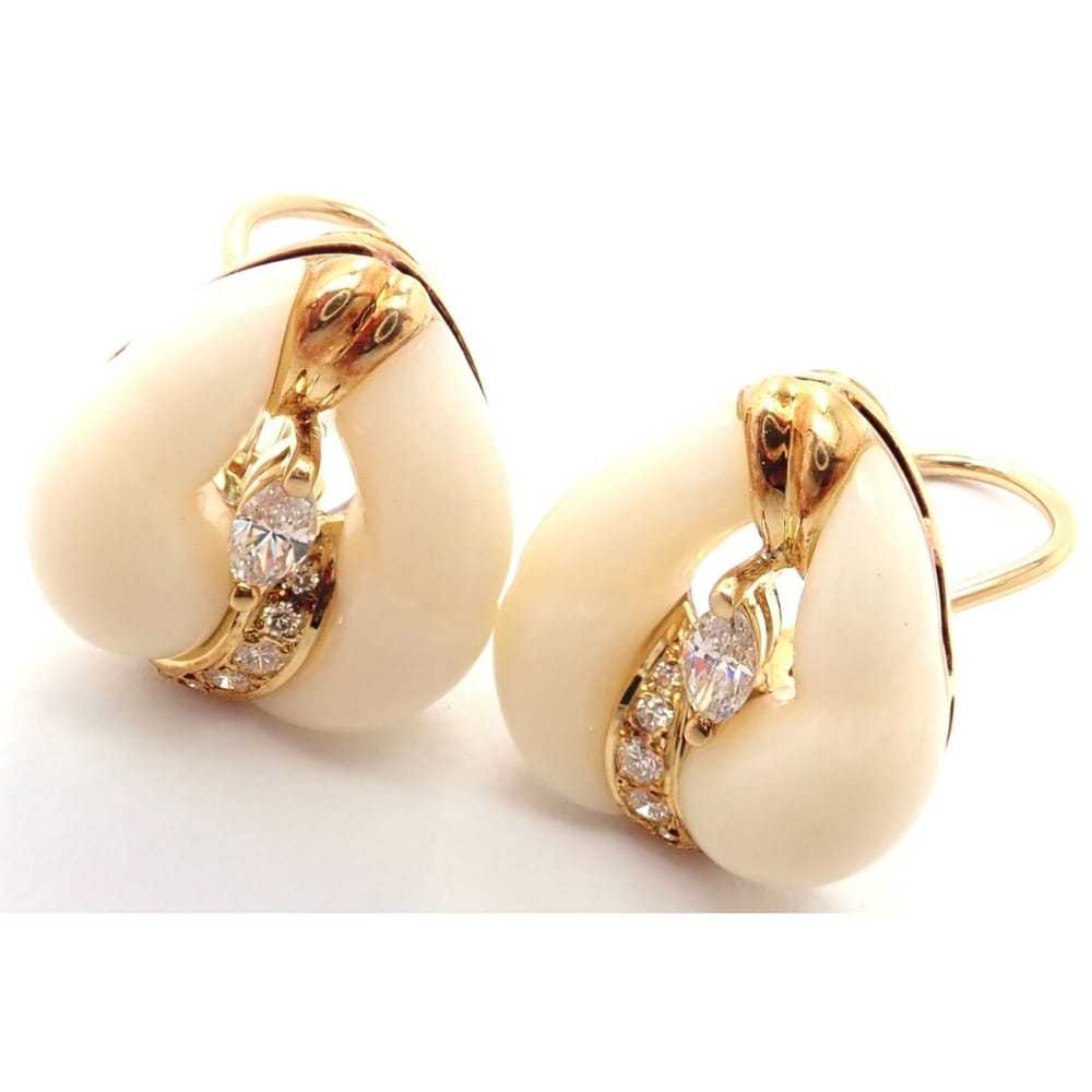 Mikimoto Yellow gold earrings - image 5