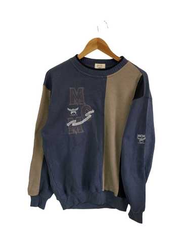 Shop MCM 2023-24FW Unisex Long Sleeves Logo Sweaters (MHEDAMM03