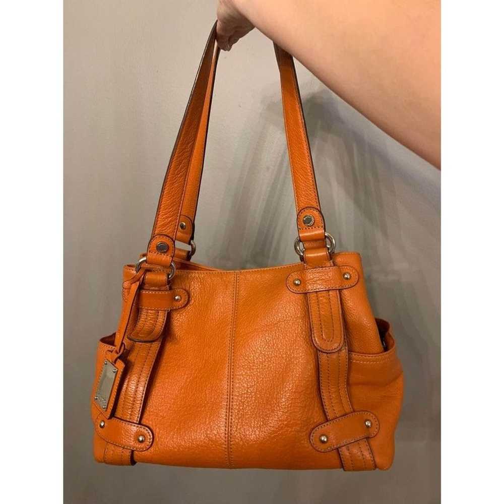 Unkwn Tignanello Bag / Purse Leather Burnt Orange - image 1