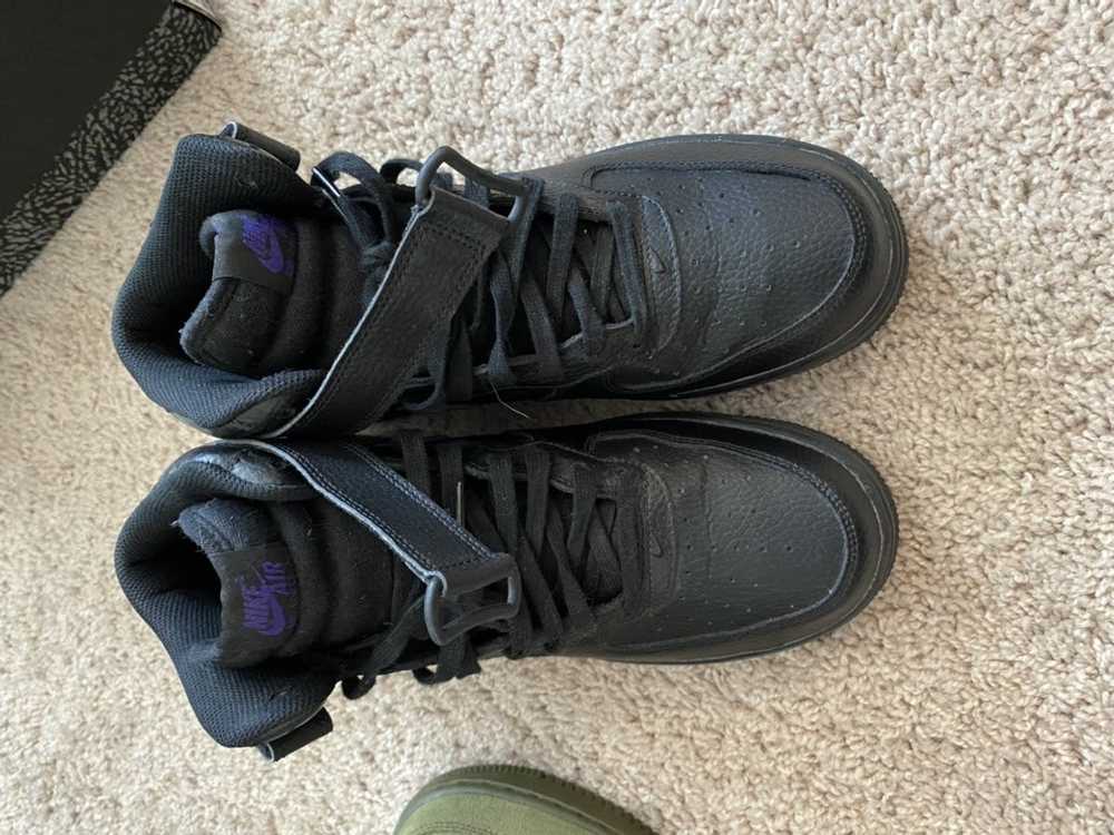 Nike Air Force 1 mid black and purple - image 2