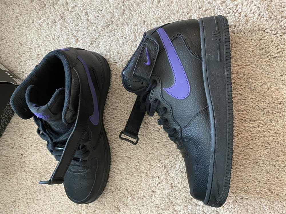 Nike Air Force 1 mid black and purple - image 4