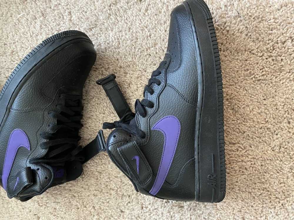 Nike Air Force 1 mid black and purple - image 5