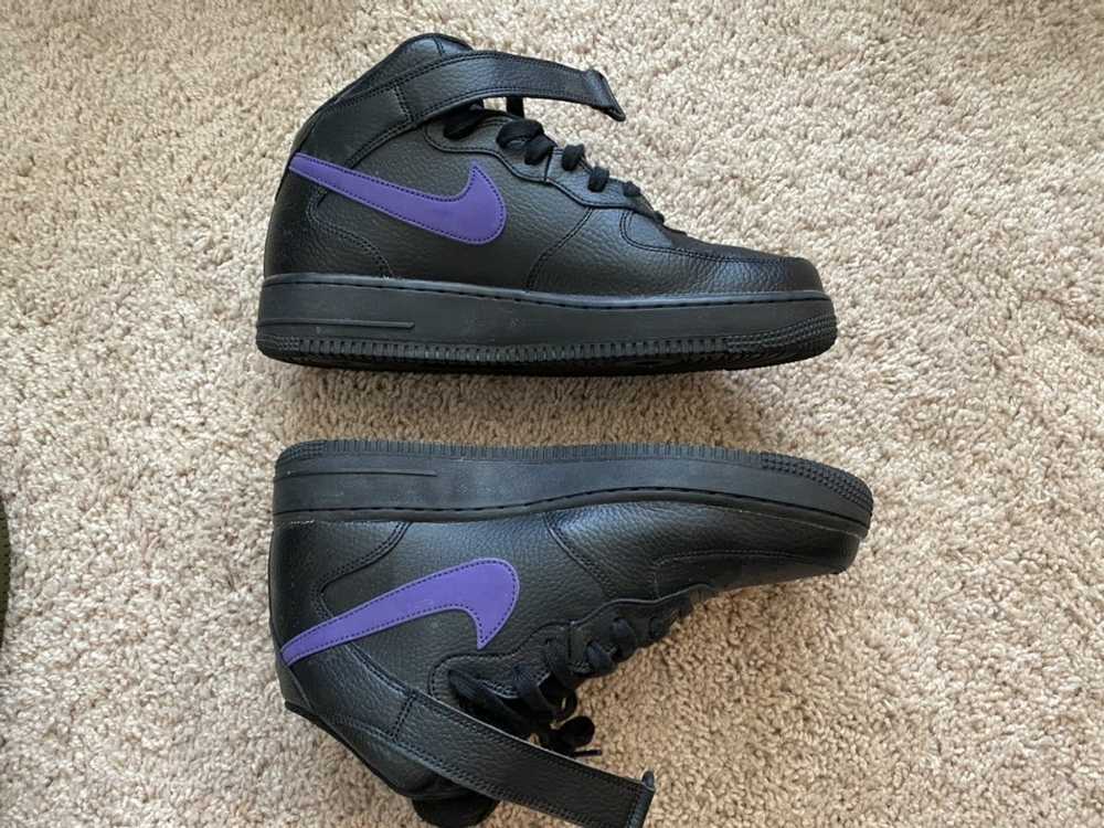 Nike Air Force 1 mid black and purple - image 6