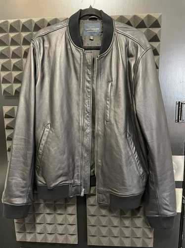 Lucky Brand Lucky Brand Leather Bomber Jacket - ME