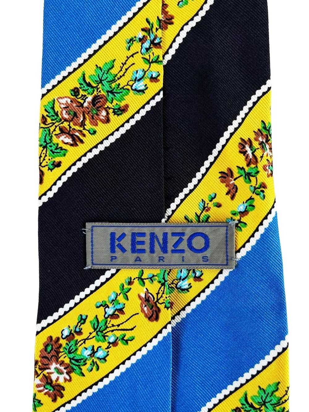 Kenzo 80s KENZO Paris Silk Necktie, sweet florals… - image 2