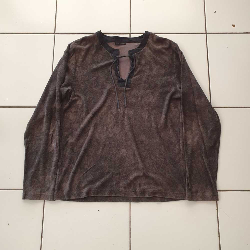 Issey Miyake × Tete Homme Longsleeve with laces t… - image 1