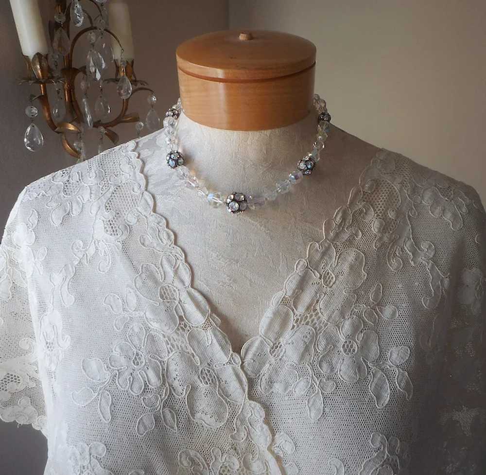 AB Rhinestone Balls Crystal Beads Choker Necklace… - image 5