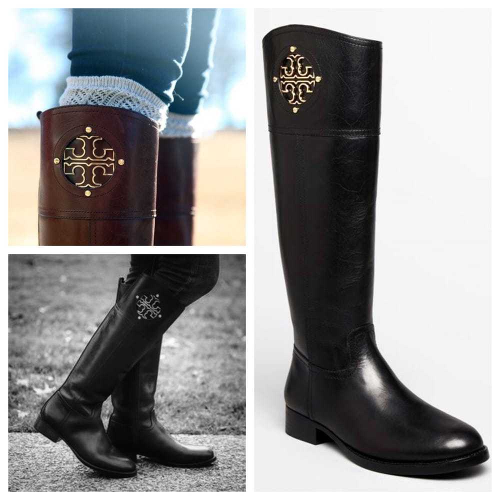 Tory Burch Leather riding boots - image 4