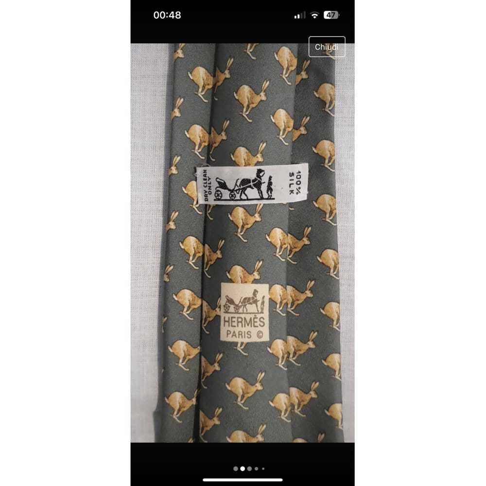 Hermès Noeud Papillon silk tie - image 5