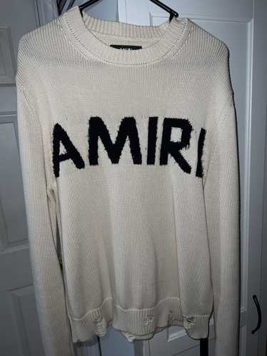 Amiri Eyelash Logo Crew Neck Sweater