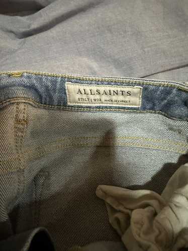 Allsaints Blue denim stilt jeans