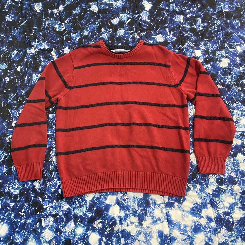 Tommy Hilfiger × Vintage Striped Knitted Sweater - image 1