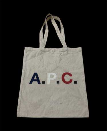 APC Tote Bag Rue De Fleurus Paris Vintage Denim Blue Jeans Patina