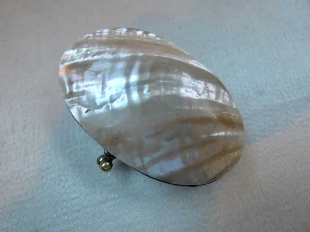 Antique Victorian Mother of Pearl Shell Coin Purse - image 3