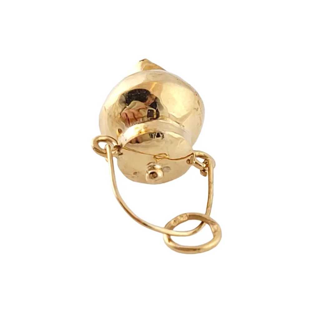 Vintage 18K Yellow Gold Cooking Pot Charm - image 4