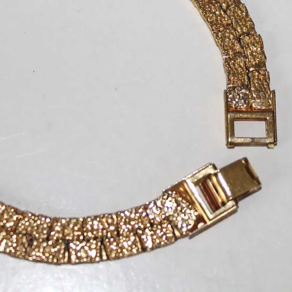 Bracelet Reversible Fancy Gold Tone Links - image 6