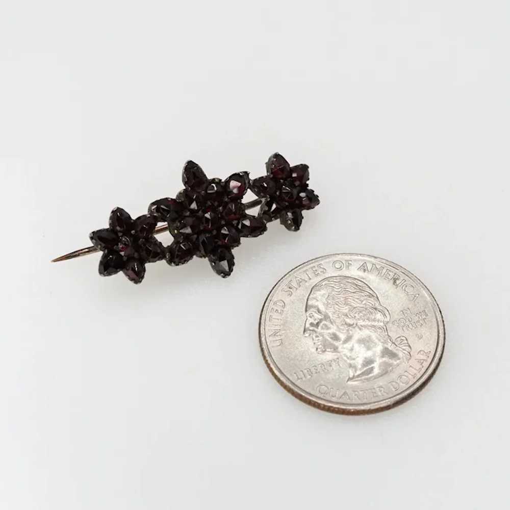 Antique 1880s Late Victorian Rose Cut Garnet and … - image 6