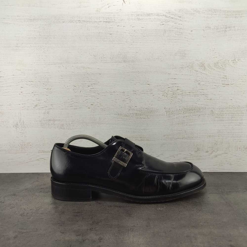 Hugo Boss Boss black leather monk strap shoes Sz … - image 1