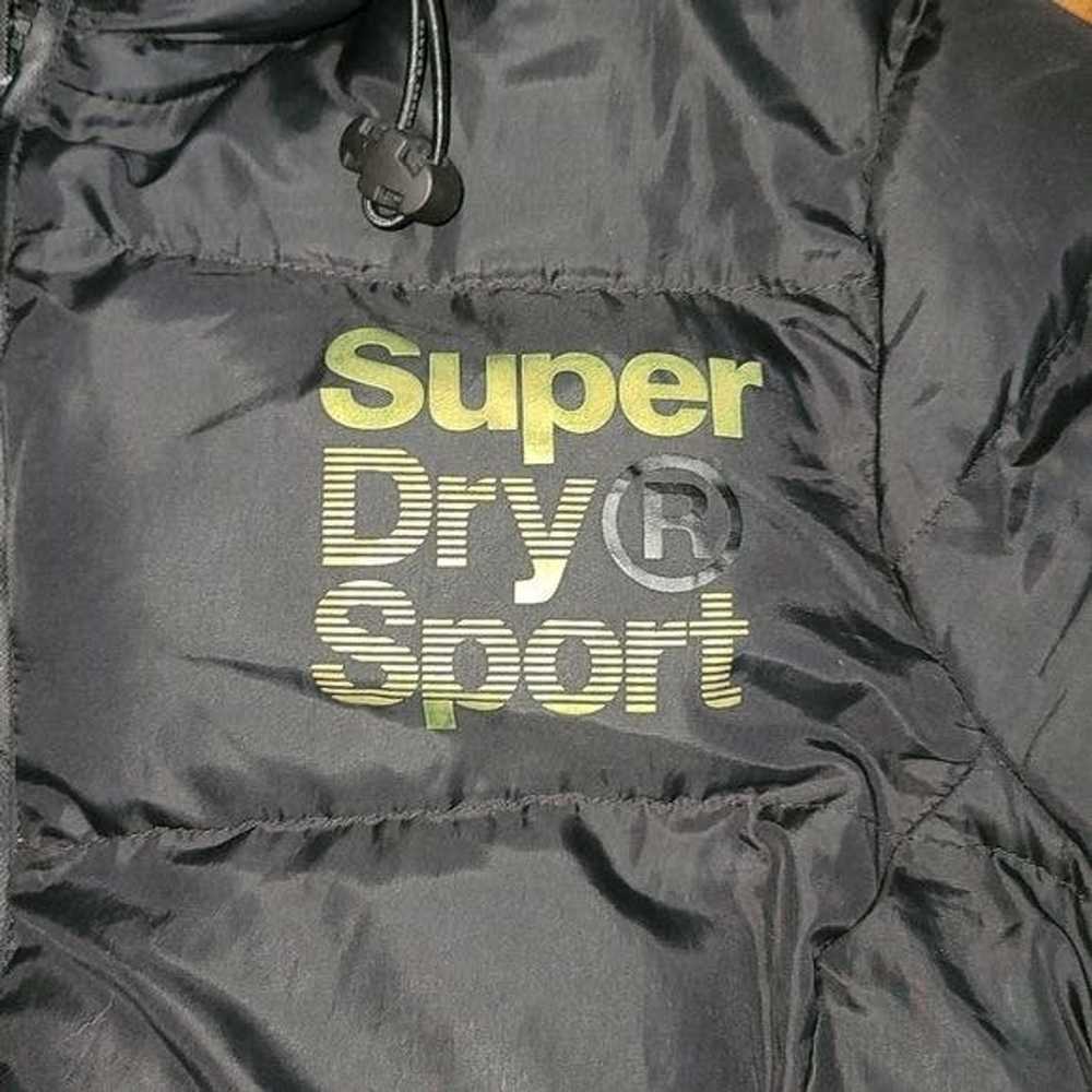 Superdry Super Dry Sport coat puffer black gold l… - image 3