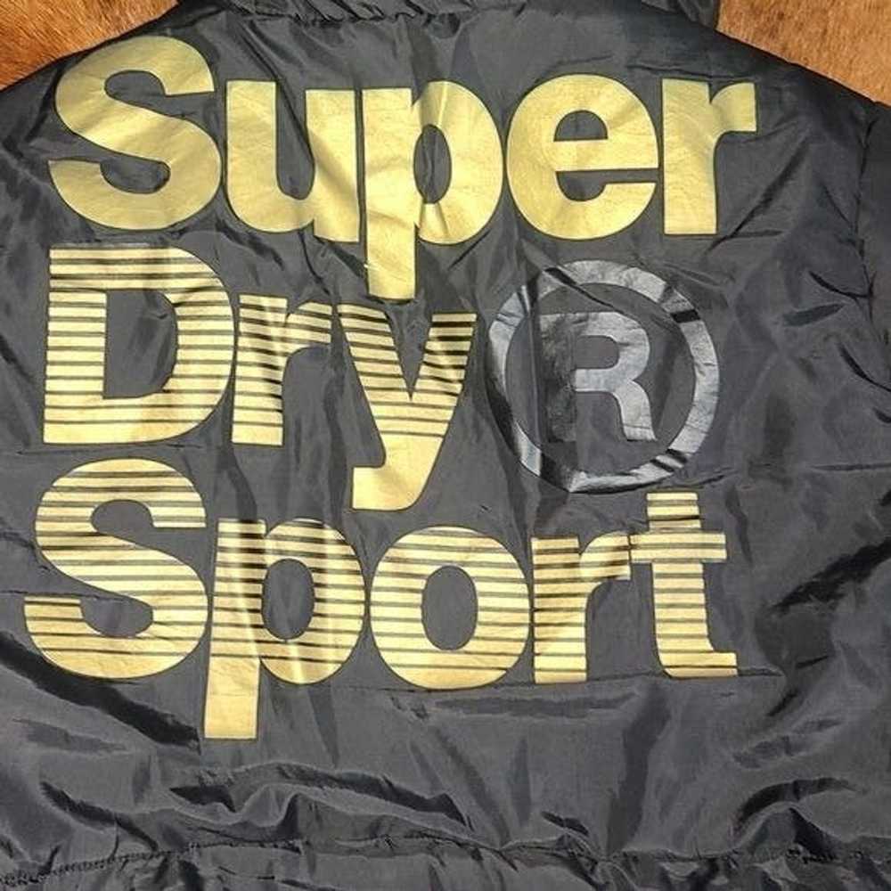 Superdry Super Dry Sport coat puffer black gold l… - image 7