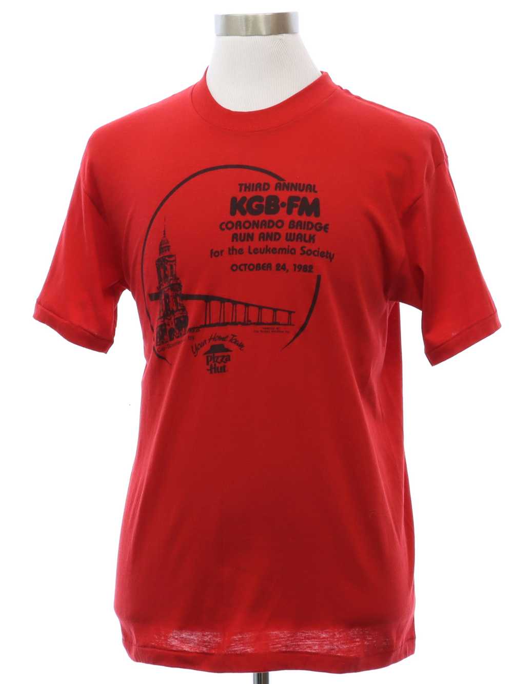 1980's T Fine by Rod Mens KGB FM Bridge Walk Sing… - image 1