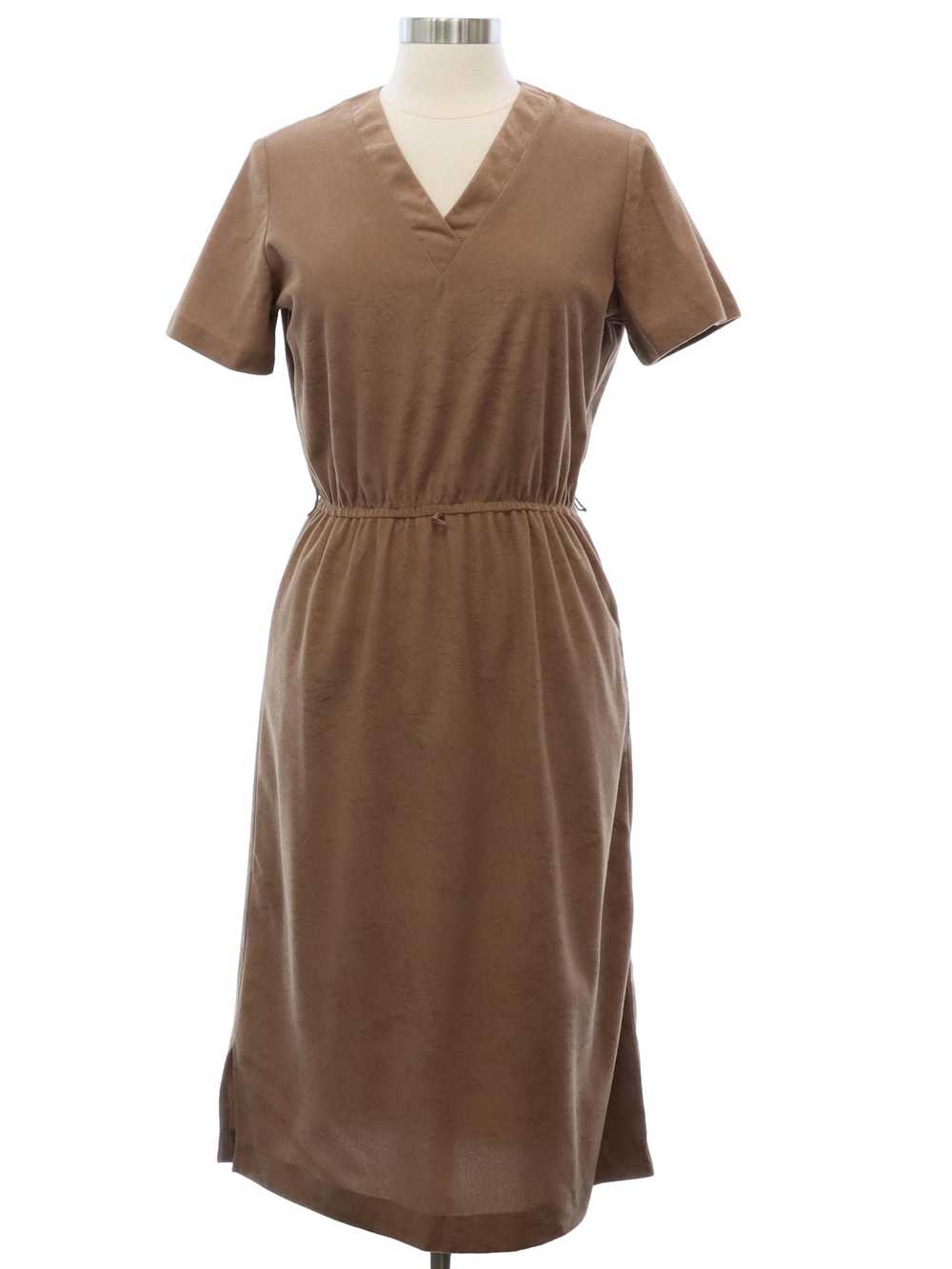 1970's Star Shine Ultra-Suede Dress - image 1