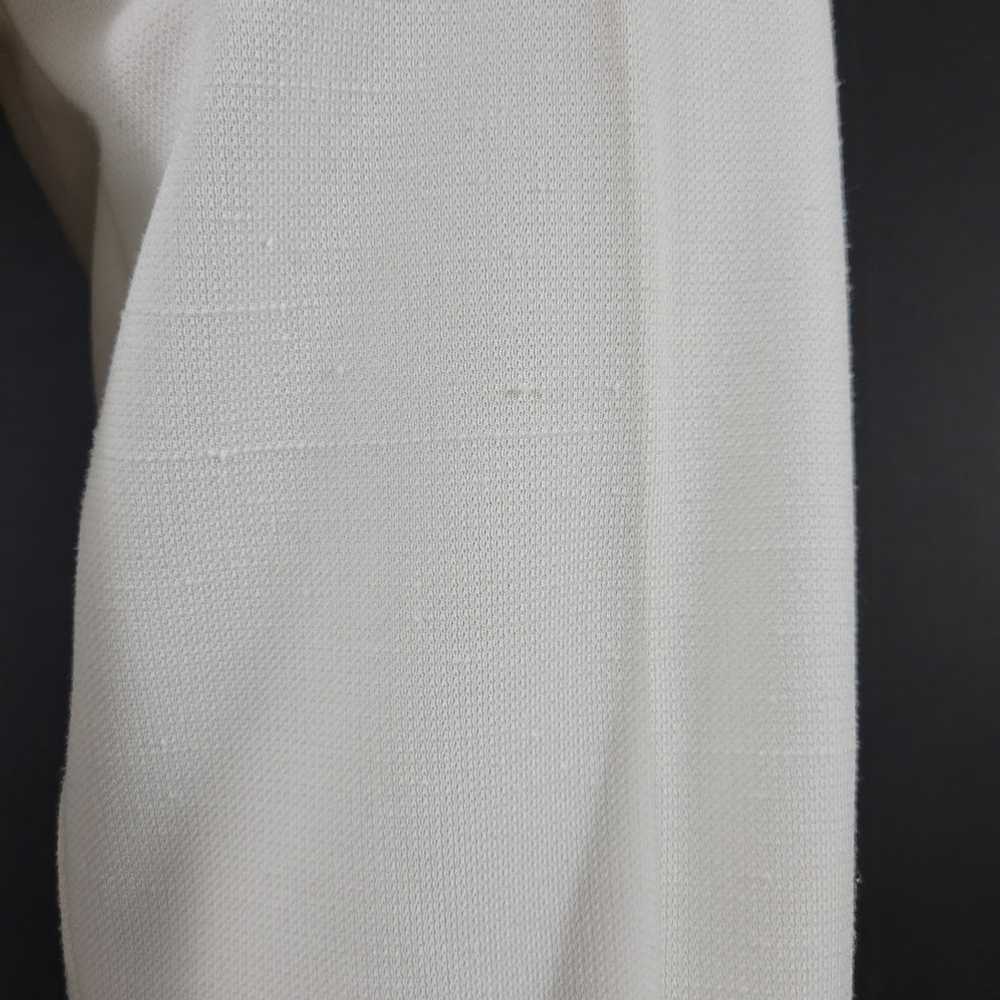 70s White High Rise Double Knit Pants - image 6