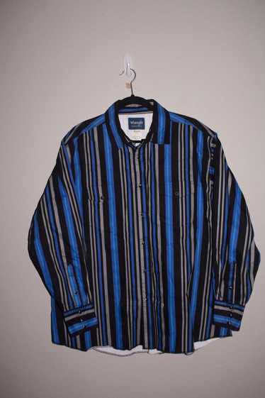 Vintage × Wrangler 90s Wrangler Blue Striped Butto