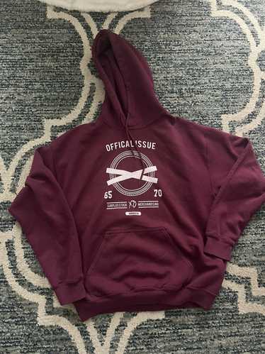 The weeknd outlet burgundy hoodie