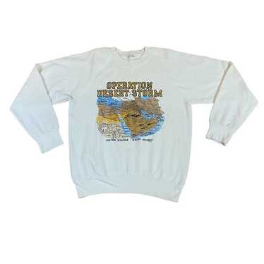 Military × Vintage 90s Operation Desert Storm Cre… - image 1