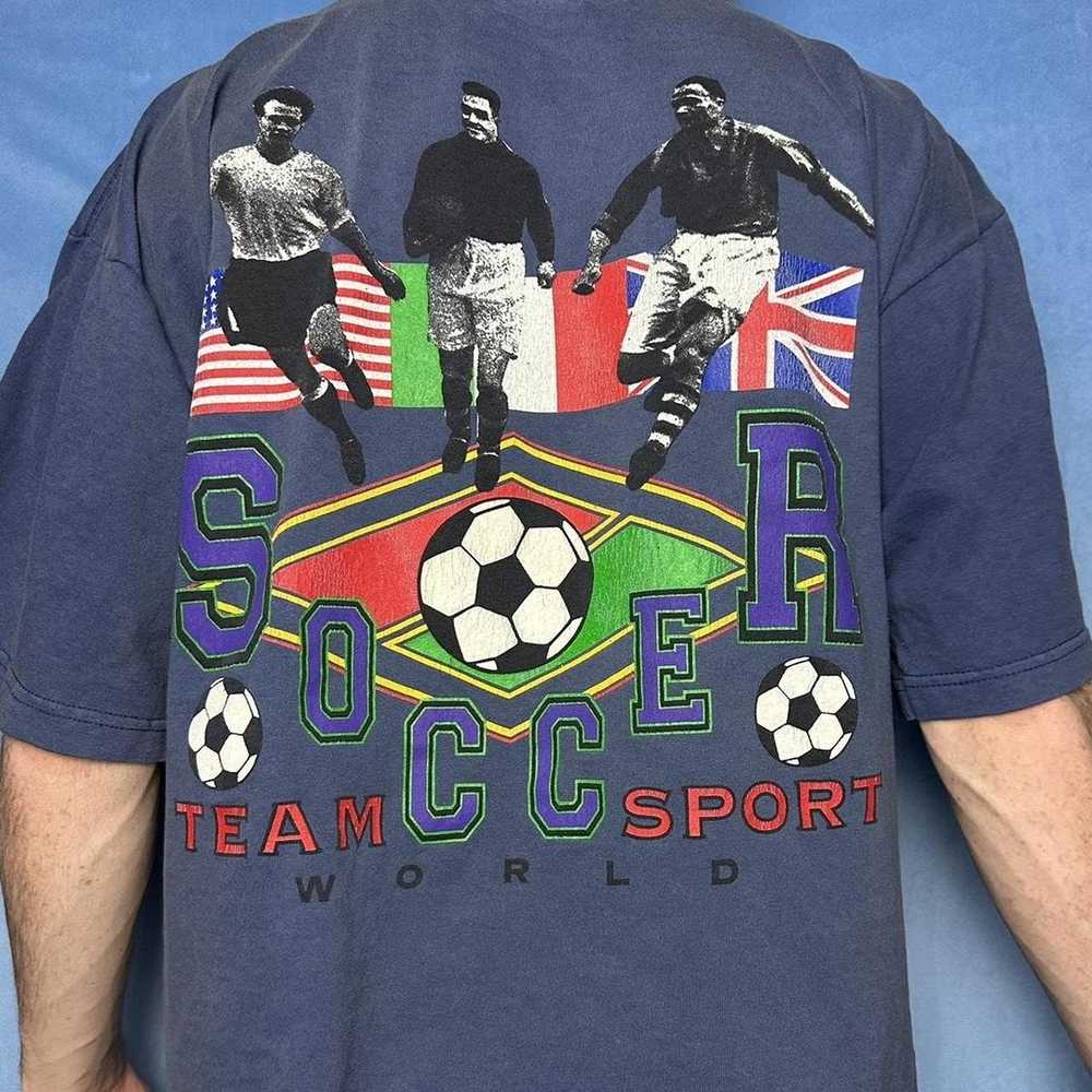 Fila × Vintage vintage soccer sport t-shirt - image 1