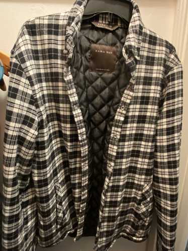 Zara Quilted Flannel Jacket