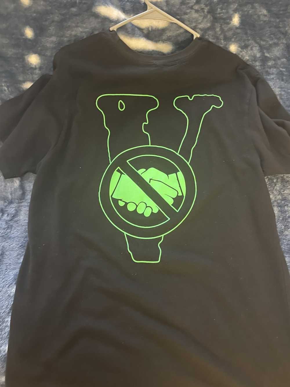 Black and green outlet vlone shirt