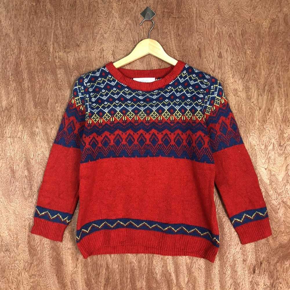 Coloured Cable Knit Sweater × Homespun Knitwear ×… - image 1