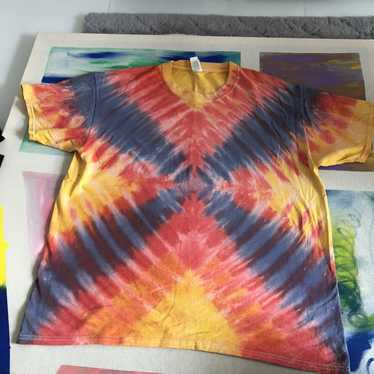 FossilRecordCo Vintage Rare Dallas Cowboys Tie Dye Cut Off T Shirt, 90s Tee, NFL T Shirt