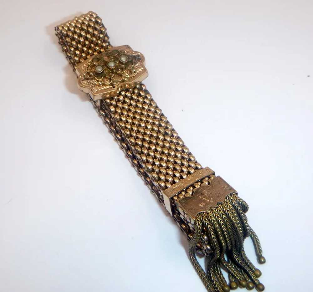 Antique Victorian Gold Filled Slide Bracelet - image 3