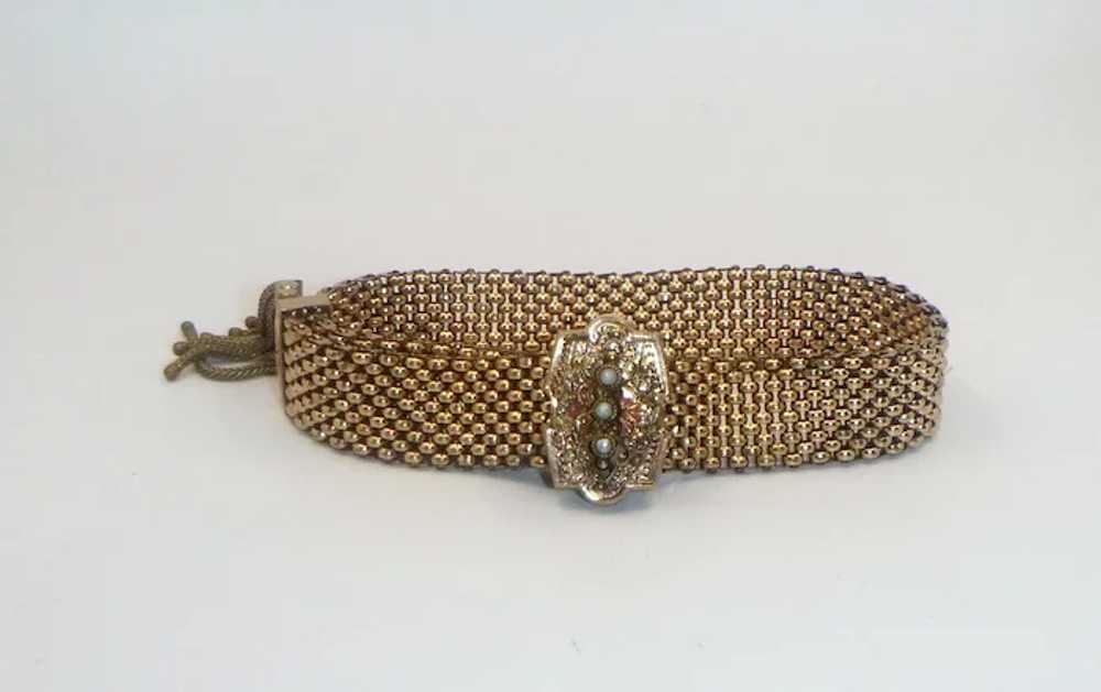 Antique Victorian Gold Filled Slide Bracelet - image 4