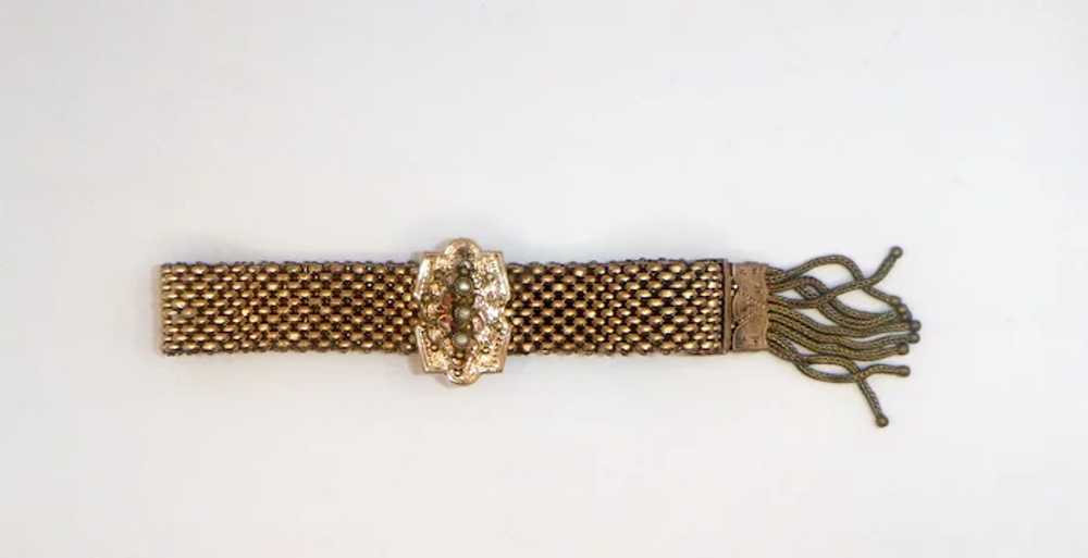 Antique Victorian Gold Filled Slide Bracelet - image 5