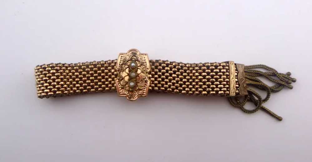 Antique Victorian Gold Filled Slide Bracelet - image 7