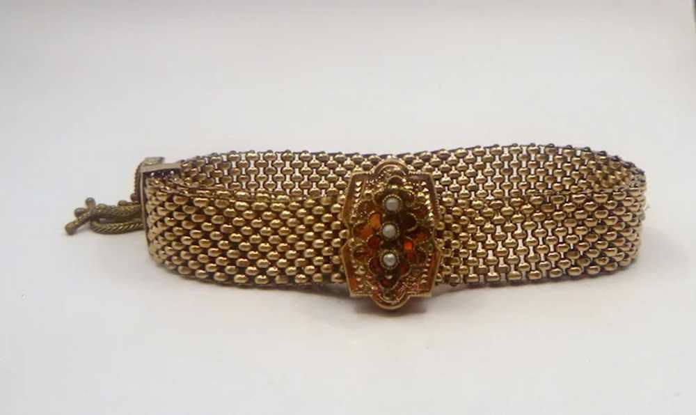 Antique Victorian Gold Filled Slide Bracelet - image 9