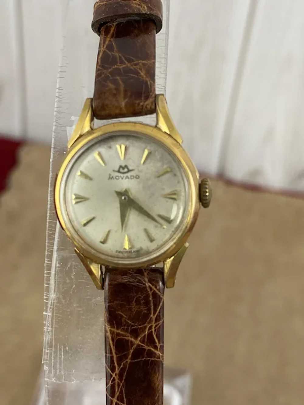 Movado Vintage Watch 1950's Hand Wind Analog 17 J… - image 2