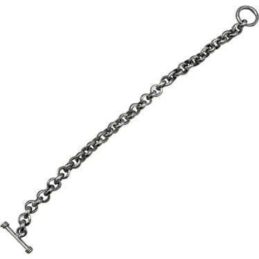 Rolo Link Toggle-Clasp Bracelet, Sterling Silver