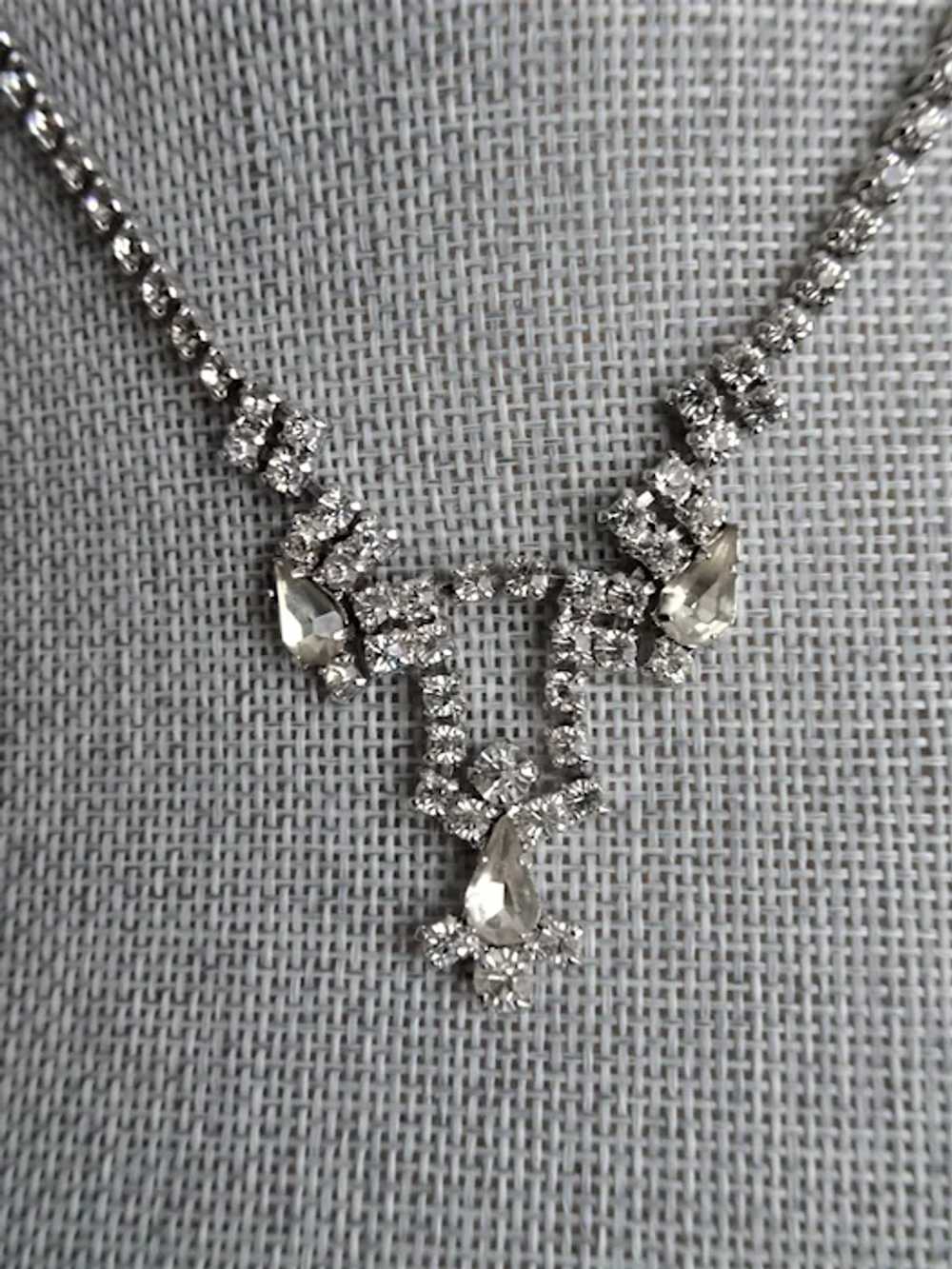 GLAMOROUS Art Deco Style Necklace,Sparkling Brida… - image 2