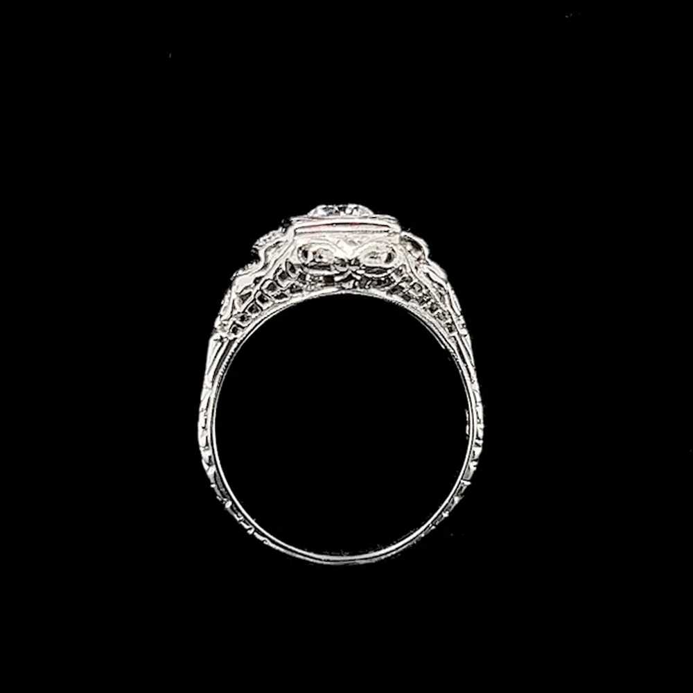 Art Deco .50ct. Diamond Antique Engagement - Fash… - image 3