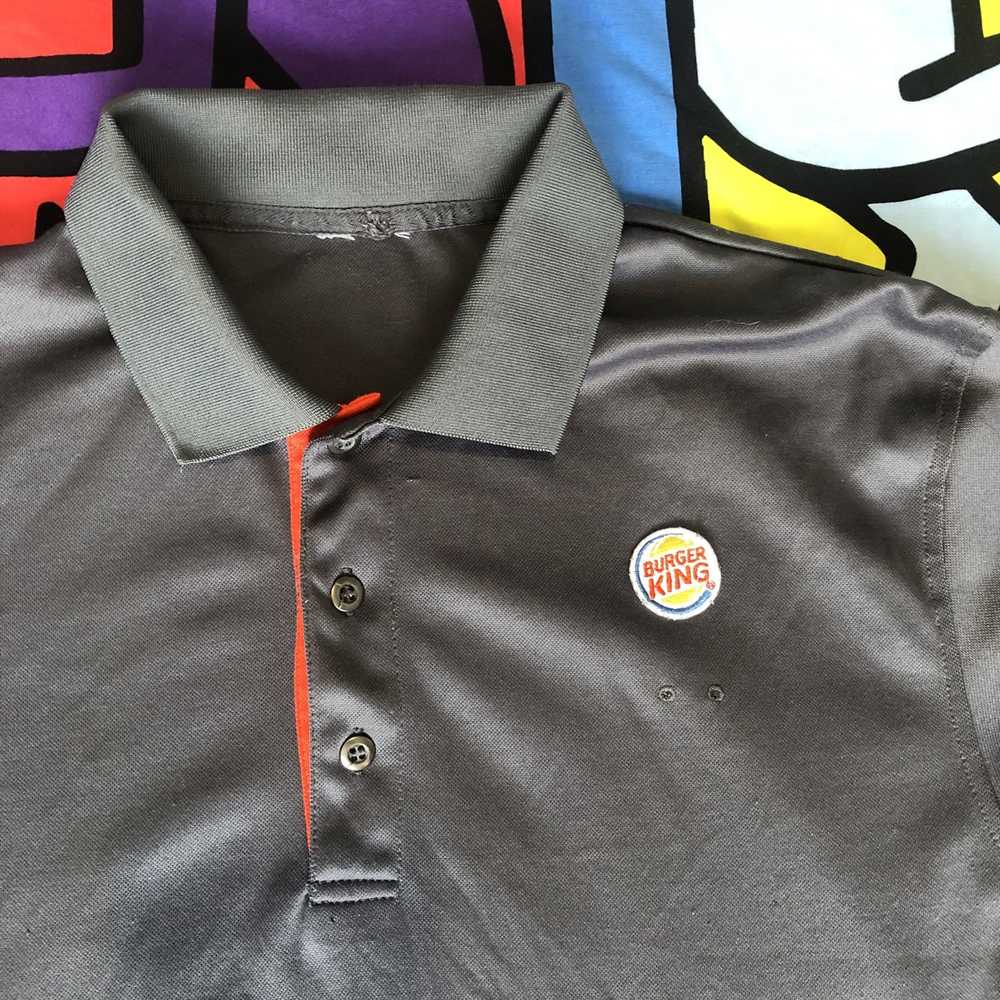 Streetwear × Vintage Burger King Polo shirt L Vin… - image 2