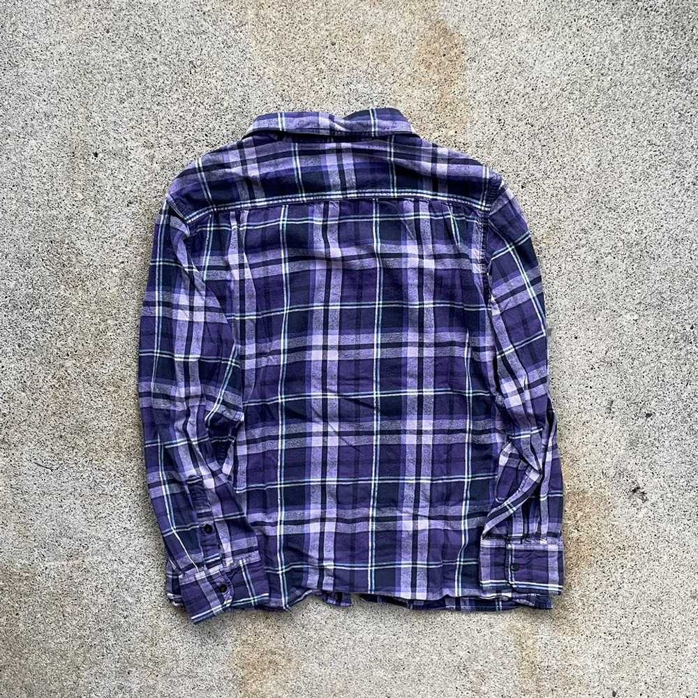 Flannel × Vintage Vintage Mossimo Purple Flannel … - image 3